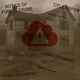 Virginia home with legal paperwork and title dispute