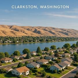 Clarkston Washington homes along the Snake River