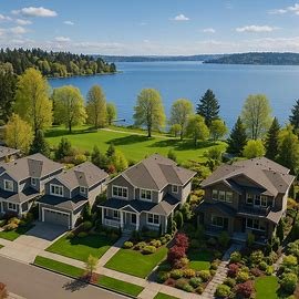 Kirkland Washington residential homes on Lake Washington waterfront