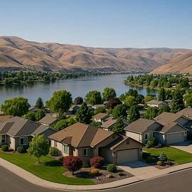 Clarkston Washington homes overlooking the Snake River