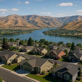Clarkston Washington homes overlooking Snake River Valley