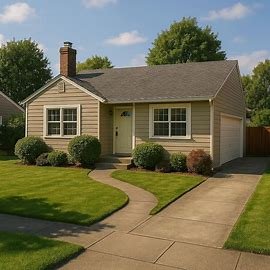 Washington home inherited through probate with front yard and driveway