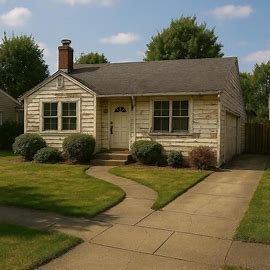 Washington home with visible exterior repairs needed