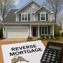 Virginia home with reverse mortgage documents on a table