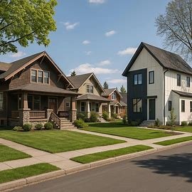 Historic and modern homes in Spokane Washington